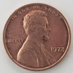 1972 LINCOLN MEMORIAL 1 CENT PENNY COIN EXCELLENT